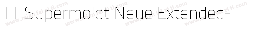 TT Supermolot Neue Extended字体转换